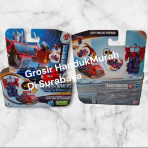 Transformers EarthSpark 1 Step Flip Changer Optimus Prime Action Figure.ORIGINAL & SEGEL