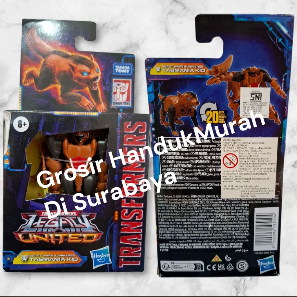 Transformers Legacy Core Class Beast Wars II Uni Tasmania Kid.ORIGINAL & SEGEL