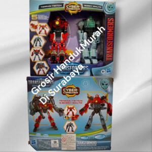 Transformers EarthSpark Cyber Combiner Terran Twitch & Robby Malto.ORIGINAL & SEGEL